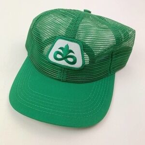 Pioneer Patch Green White All Over Mesh Snapback Trucker Hat Cap